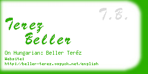 terez beller business card